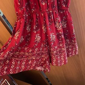 Target brand red floral romper!